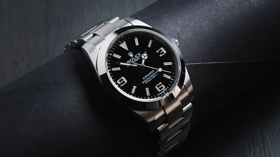 Rolex Explorer Mm A O Mostrador Preto Luneta Lisa Pulseira Oyster