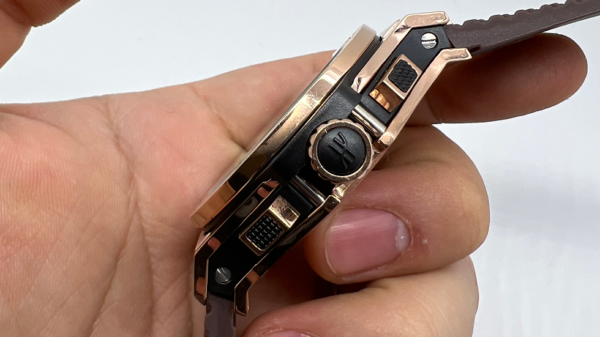Hublot Big Bang 44mm Aço Chocolate Pulseira Borracha - Image 5