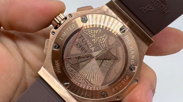 Hublot Big Bang 44mm Aço Chocolate Pulseira Borracha - Image 2
