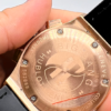 Hublot Classic Chrono Rosè 45mm Mostrador Preto Puls. Borracha/CouroP - Image 4