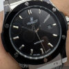 Hublot Classic Fusion 45mm Aço Mostrador Preto Bisel Aço Pulseira Borracha/Couro - Imagem 5