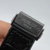 Hublot Classic Fusion 45mm Aço Mostrador Preto Bisel Aço Pulseira Borracha/Couro - Imagem 4