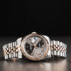 Rolex Datejust 36mm Aço/Rosé, Mostrador Cinza Luneta Canelada Pulseira Jubilee - Image 8