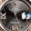 Rolex Datejust 36mm Aço/Rosé, Mostrador Cinza Luneta Canelada Pulseira Jubilee - Image 3