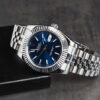 Rolex Datejust 41/36mm Aço, Mostrador Azul Luneta Canelada Pulseira Jubilee - Imagem 7