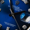 Rolex Day-Date 40mm Aço Mostrador Azul Luneta Canelada Pulseira Oyster - Imagem 8