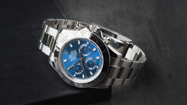 Rolex Daytona 40mm Aço Mostrador Azul Luneta Aço Pulseira Oyster - Image 7