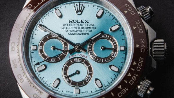 Rolex Daytona 40mm Aço Mostrador Azul Luneta Marrom Puls. Oyster - Image 4