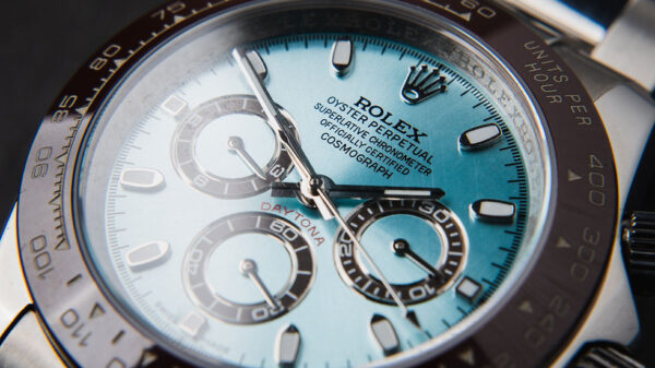 Rolex Daytona 40mm Aço Mostrador Azul Luneta Marrom Puls. Oyster - Image 9