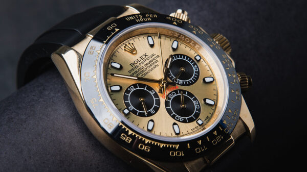 Rolex Daytona 40mm Dourado Mostrador Dourado Luneta Preta Pulseira Oyster - Image 10