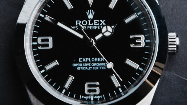 Rolex Explorer 40mm Aço Mostrador Preto Luneta Lisa Pulseira Oyster - Image 3