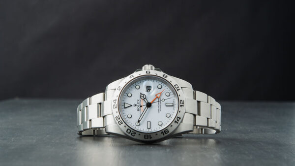 Rolex Explorer II 42mm Aço Mostrador Branco Luneta Aço Pulseira Oyster - Image 9