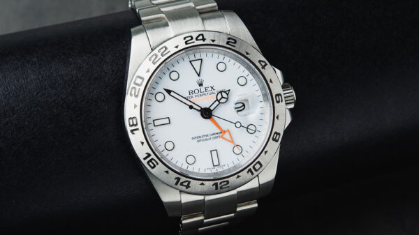 Rolex Explorer II 42mm Aço Mostrador Branco Luneta Aço Pulseira Oyster - Image 7