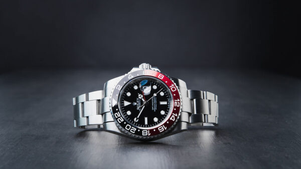 Rolex GMT Master II Coca 40mm Mostrador Preto Luneta Preto/Vermelho Puls. Oyster - Image 8