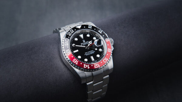 Rolex GMT Master II Coca 40mm Mostrador Preto Luneta Preto/Vermelho Puls. Oyster - Image 7