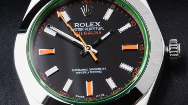 Rolex Milgauss 40mm Aço Mostrador Preto Luneta Lisa Pulseira Oyster - Image 2