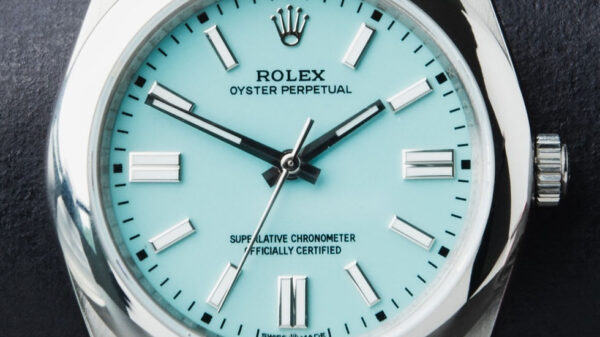 Rolex Oyster Perpetual 41/36mm Aço Mostrador Tiffany Luneta Baulada Puls. Oyster - Image 2