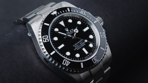 Rolex Submariner 41mm Aço Mostrador Preto Luneta Preto Pulseira Oyster