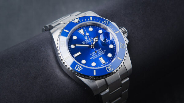 Rolex Submariner Date Smurf 40mm Aço Mostrador Azul Luneta Azul Puls. Oyster