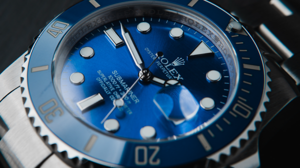 Rolex Submariner Date Smurf 40mm Aço Mostrador Azul Luneta Azul Puls. Oyster - Image 10