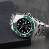 Rolex Submariner StarBucks 41mm Aço Mostrador Preto Luneta Verde Pulseira Oyster - Image 6