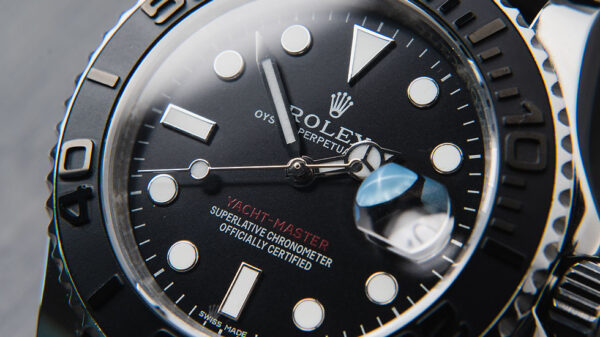 Rolex Yacth-Master 42mm Aço Mostrador Preto Luneta Preta Pulseira Oysterflex - Image 3