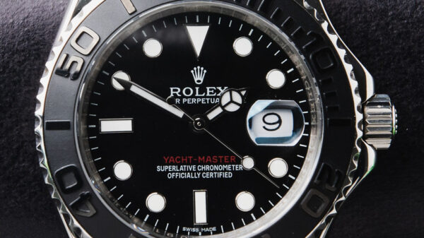 Rolex Yacth-Master 42mm Aço Mostrador Preto Luneta Preta Pulseira Oysterflex - Image 4